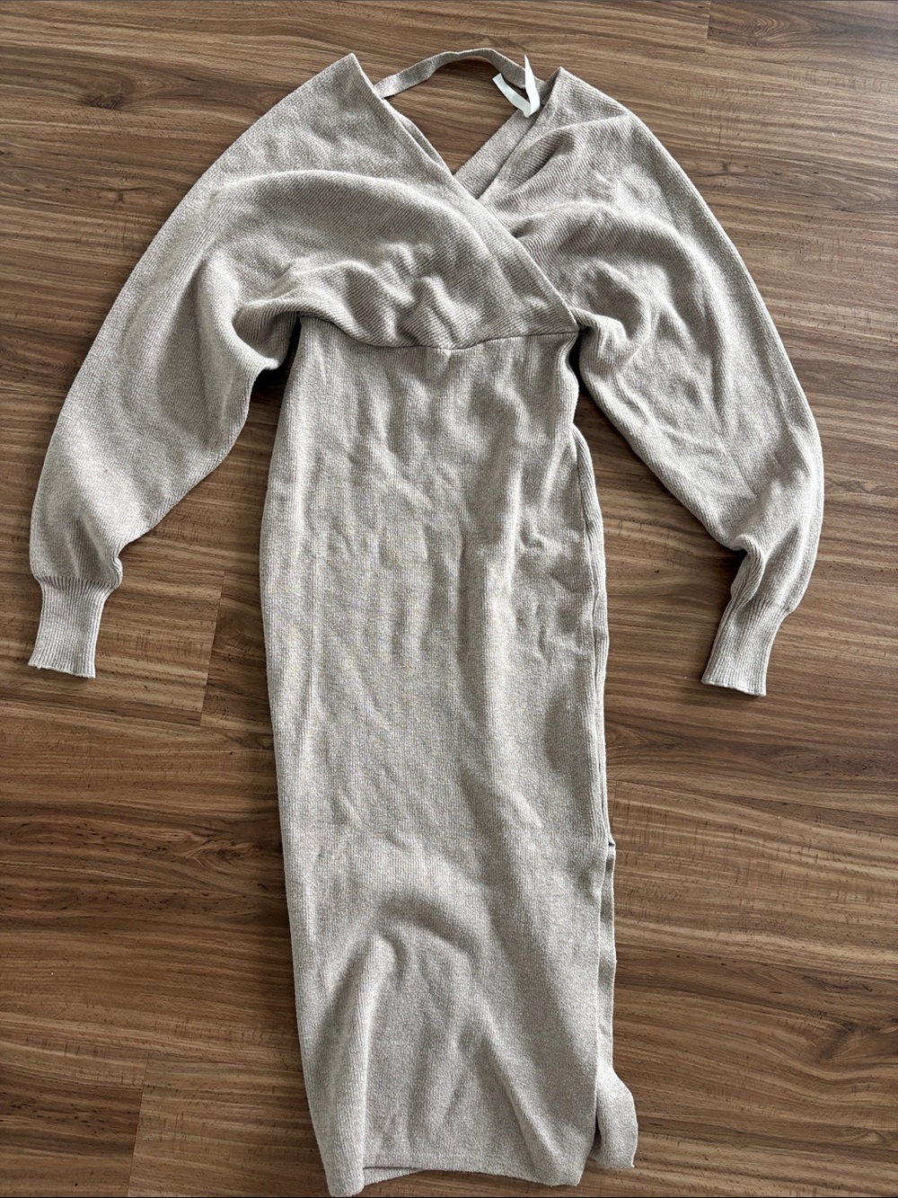 Dreamers Cream Knit Maxi Dress
